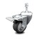 Service Caster 3 Inch Thermoplastic Rubber Swivel 3/8 Inch Stem Caster with Total Lock Brake SCC-TSTTL20S314-TPRB-381615 - alternate 1